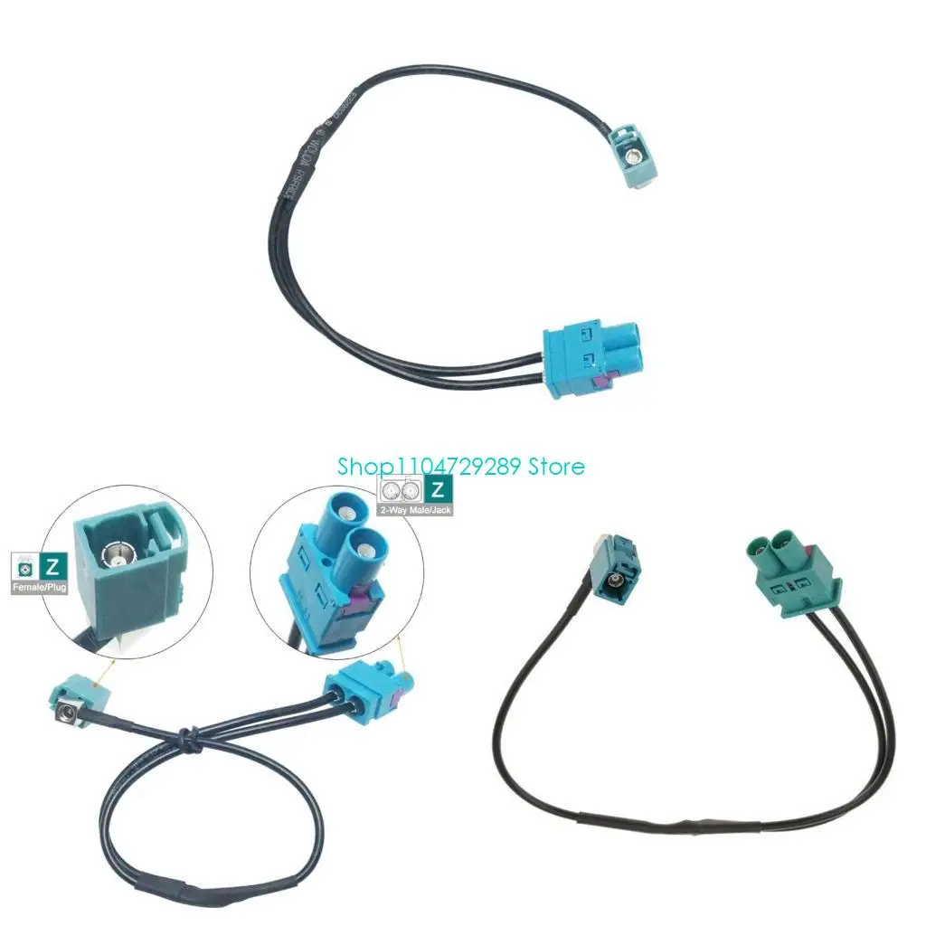 

D8KE Радиодаптер Адаптер Антенна Радиокабл Твин Факра Мужчина до одиночной факра адаптер