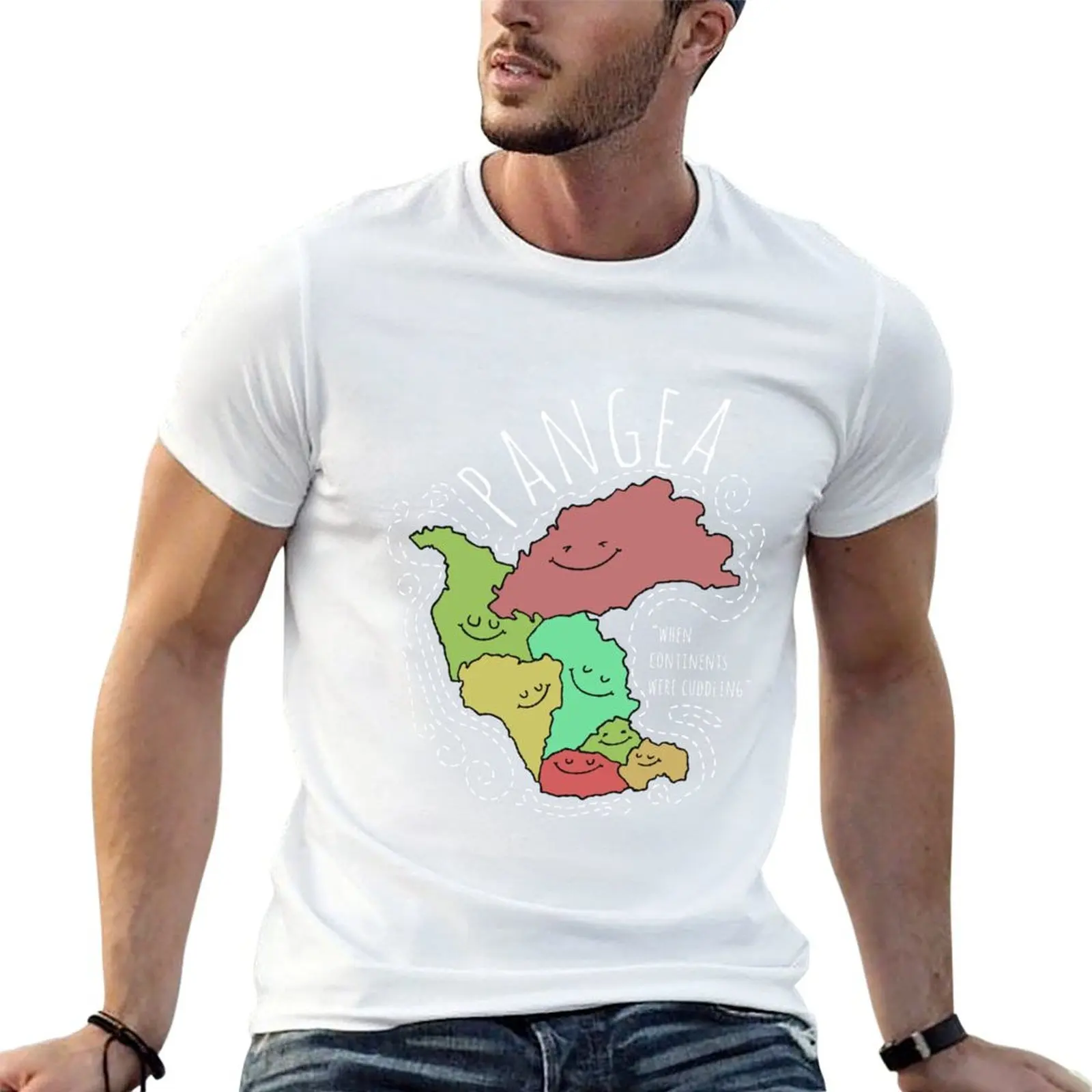 Reunite Pangea Funny Geology For Geologist T-Shirt Plus Size Loose Fit T-Shirt
