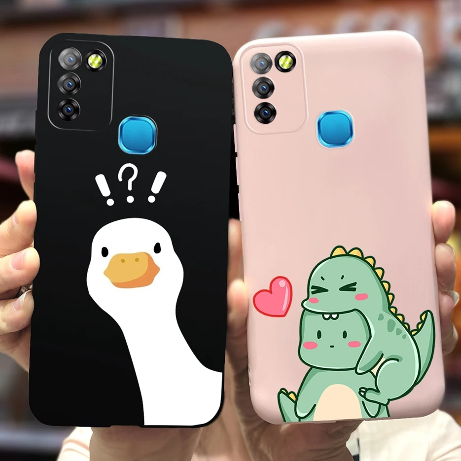 For Infinix Smart 5 Case Hot 10 Lite X657 X657B X657C Cute Astronauts Phone Cover Case For Infinx Hot 10 Lite Smart5 Soft Fundas