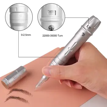 Bezdrátový PMU stroj Permanentní make-up pro obočí Miroblading Oční linky Rty Mikroshading Profesionální rotační tetovací pero Pistol Kit 12 nejlepší prodej dermoterapeutická pistole - №12
