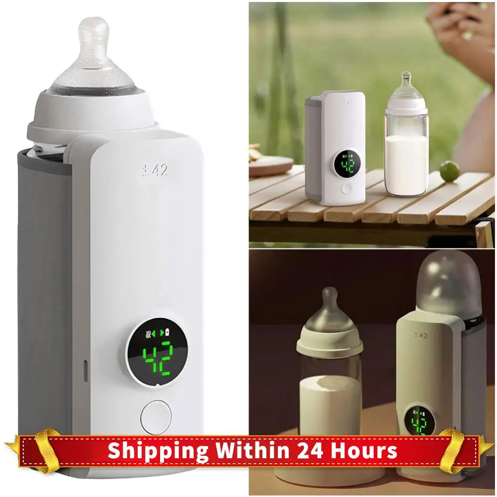 Беспроводной подогреватель молока с контролем температуры, подогреватель детских бутылочек, дорожный подогреватель для удобного кормления ребенка на работе
