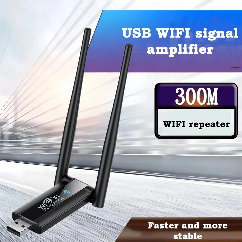 300Mbps 2.4G USB Wireless WiFi Repeater Extender Router WiFi Signal Amplifier Booster Long Range Wi-Fi Repeater Access Point