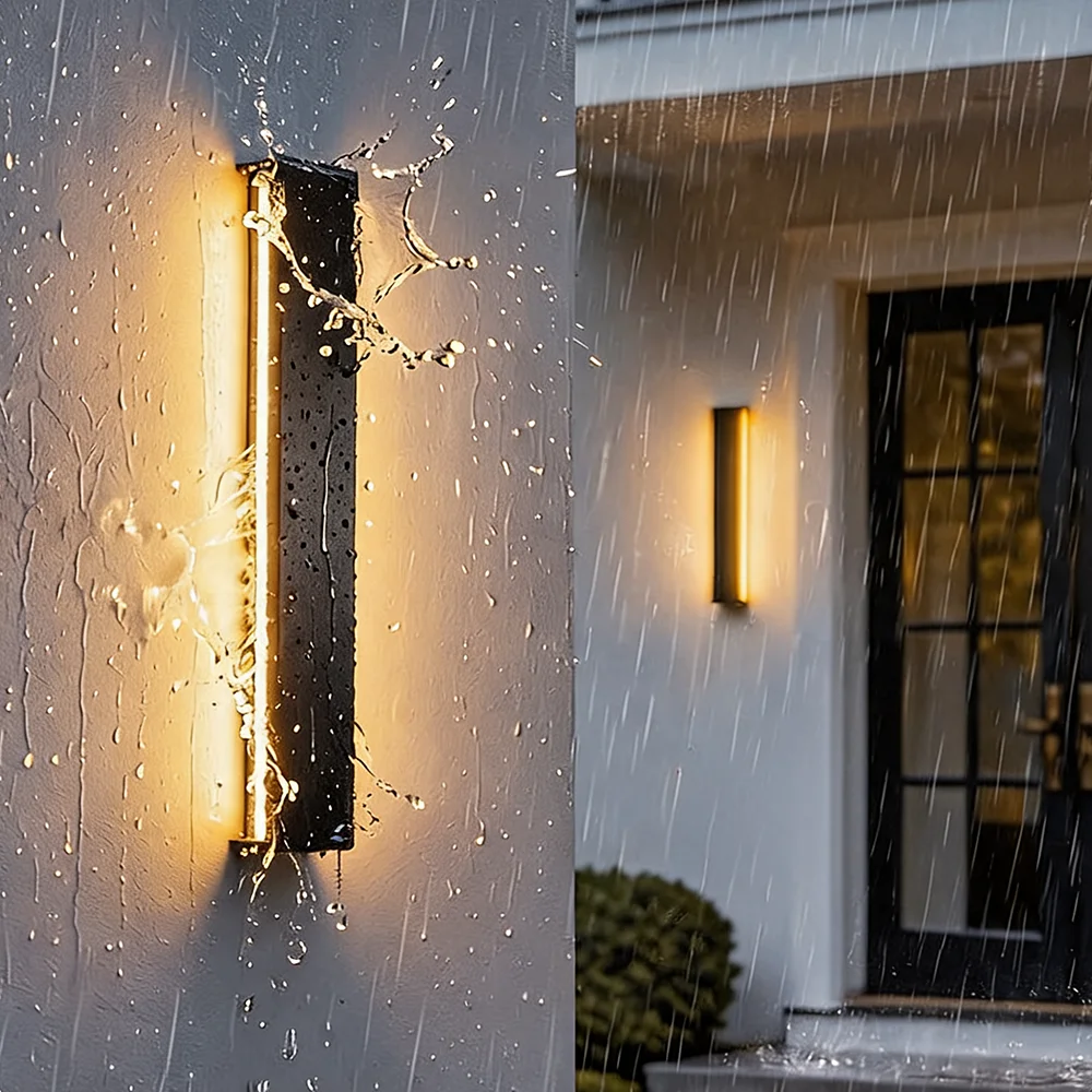Outdoor Wall Lamp Waterproof Wall Lamp Courtyard Terrace Exterior Wall Gate Columns On Both Sides Wall Light Porch Lamp Fixture
