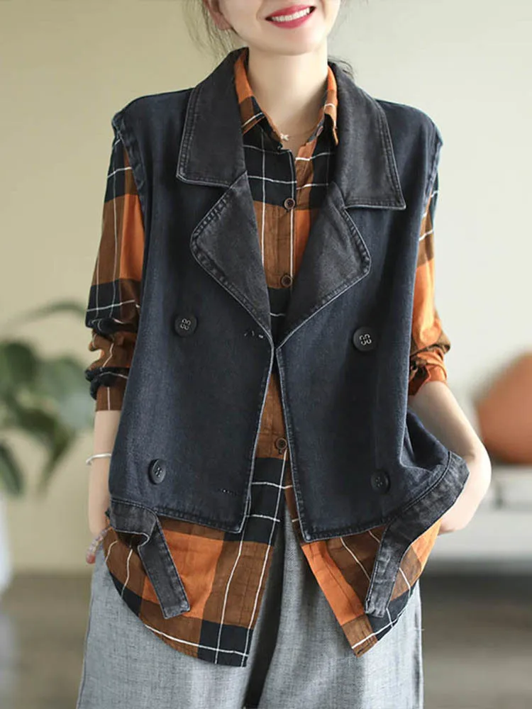 Max LuLu 2022 Fall Korean Fashion Sleeveless Coats Womens Vintage Loose Denim Vest Ladies Casual Punk Waistcoats Luxury Clothes