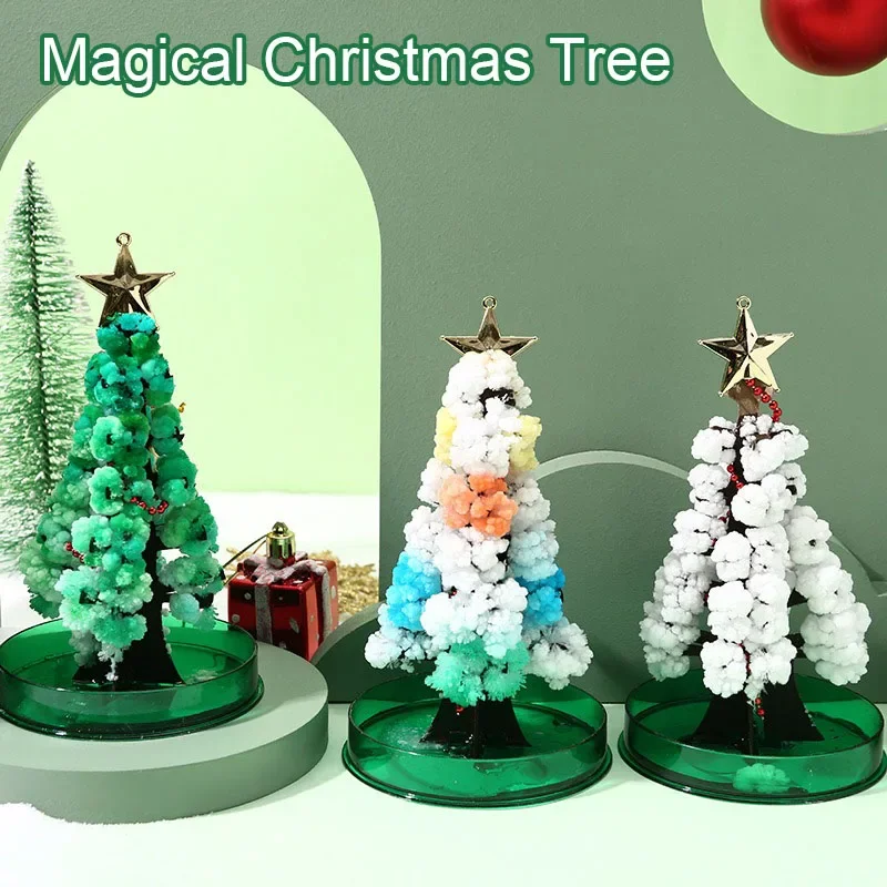 Magically Paper Sakura Crystal Trees Christmas Magic Growing Tree Cherry Blossom Science Toys Novelty Funny gift Magic toys