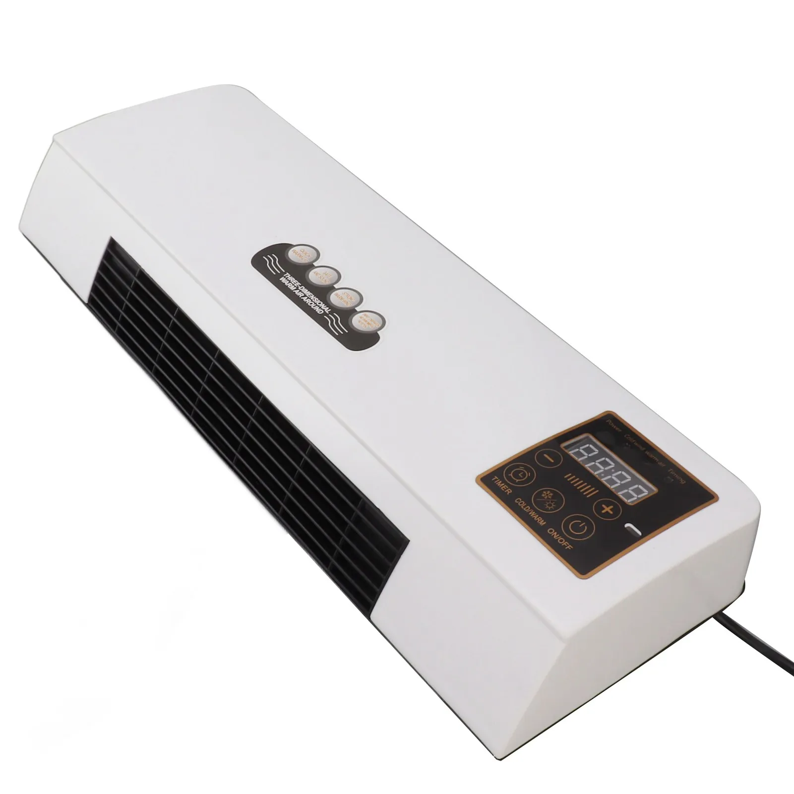 USプラグ付き壁掛けヒーター,110V,デュアルユース,小型エアコン,暖房機,サイレント操作,寝室,寮