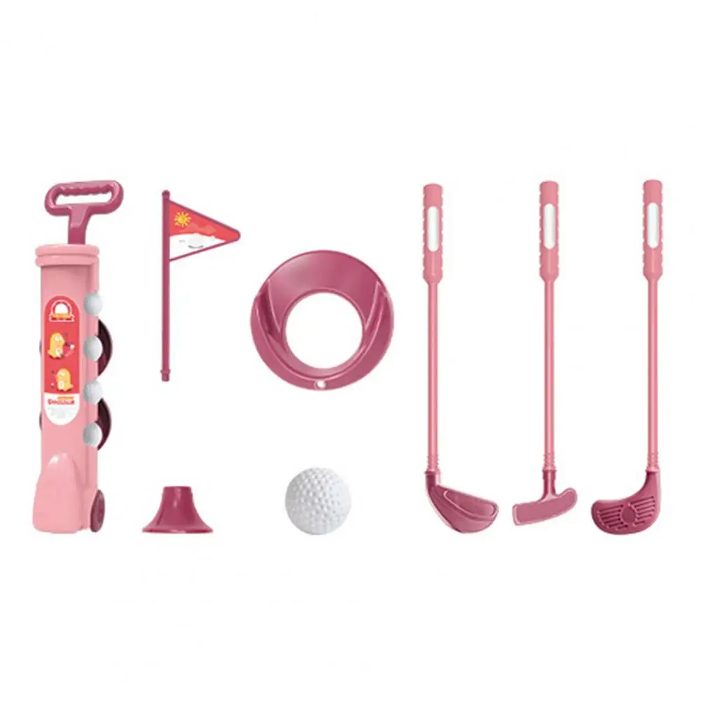 1 Set Golf Game Play Set with Golf Club 4 Balls Flag Practice Holes Putter Parent-child Interaction Indoor Outdoor Golf