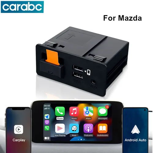 CARABC CarPlay Android Auto adaptador USB OEM para Mazda Carplay hub 3 6 2 CX3 CX5 CX9 CX8 MX5 miata TK78669U0C kit de adaptación