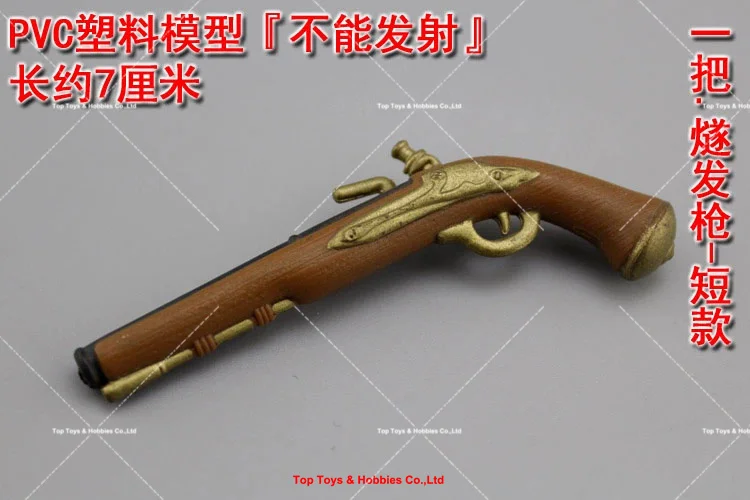 โมเดลปืนฟลินท์ล็อคยุคกลาง ขนาด 1/6 ทำจาก PVC เหมาะสำหรับตุ๊กตาแอคชั่นฟิกเกอร์ขนาด 12 นิ้ว อุปกรณ์ประกอบฉาก