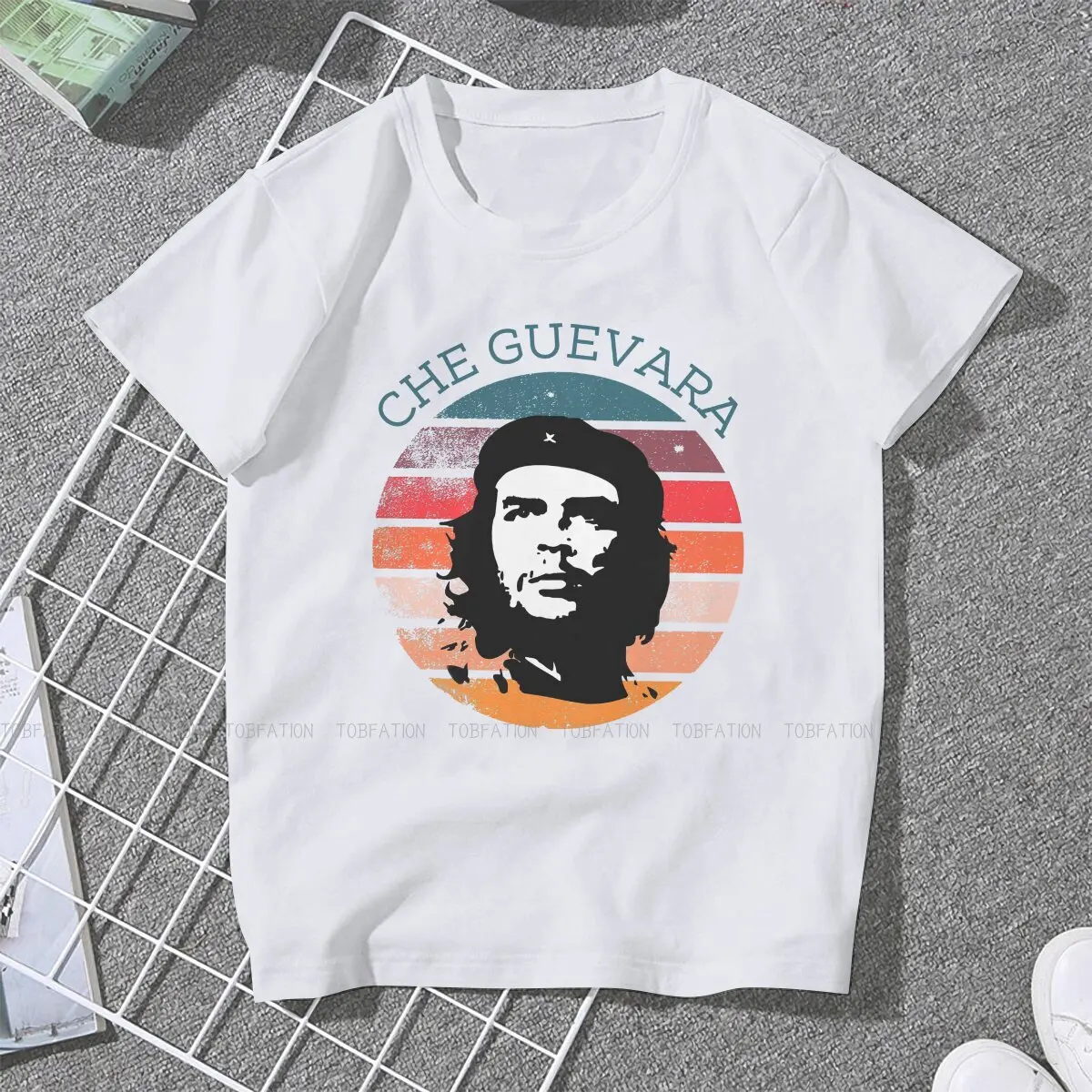 Look Newest TShirts Che Guevara Argentina Woman Graphic Fabric Tops T Shirt O Neck