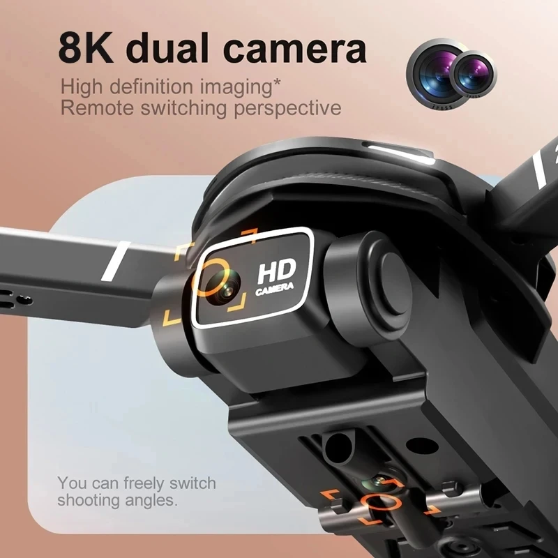 XIAOMI V88 Drone 8K kamera ganda, mainan Quadcopter UAV pesawat kendali jarak jauh HD GPS Aerial 5G WIFI dengan pengendali jarak jauh