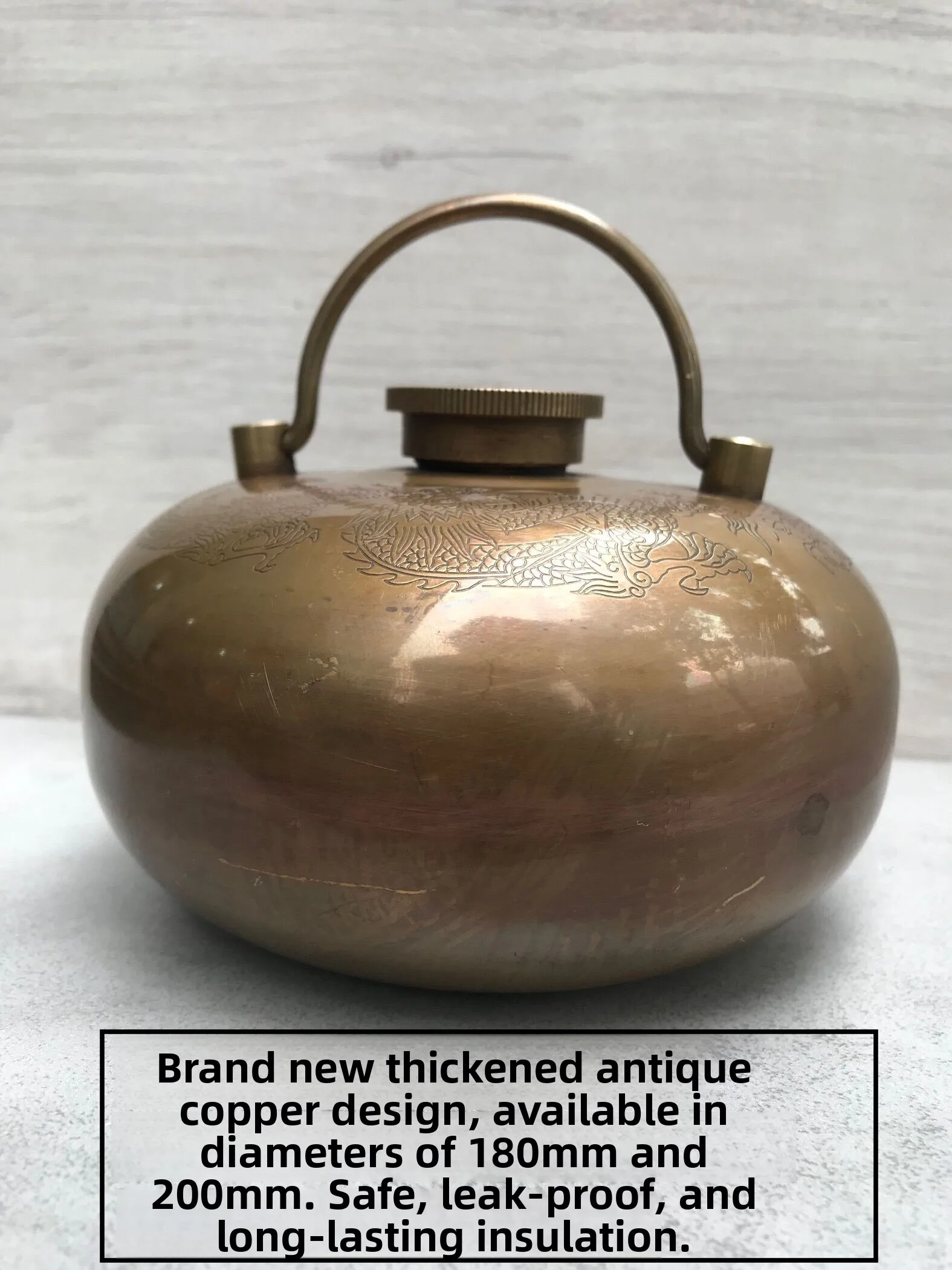 

Медная грелка для ног и рук, традиционная китайская медицина, для согревания постели, грелка для ног, грелка для рук