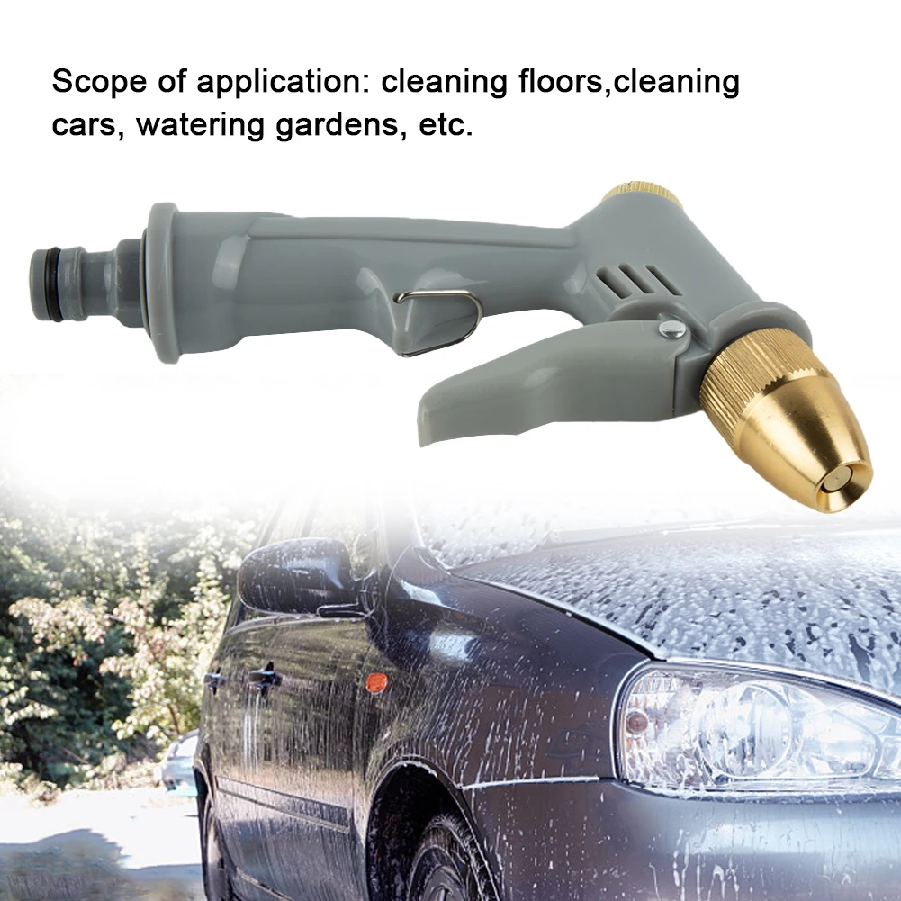 High Pressure Water Spray Gun Metal Brass Metal Nozzle Car Garden Lawn Wash Hose Pipes Sprayer Sprinkler Car Wash Tool Water Gun