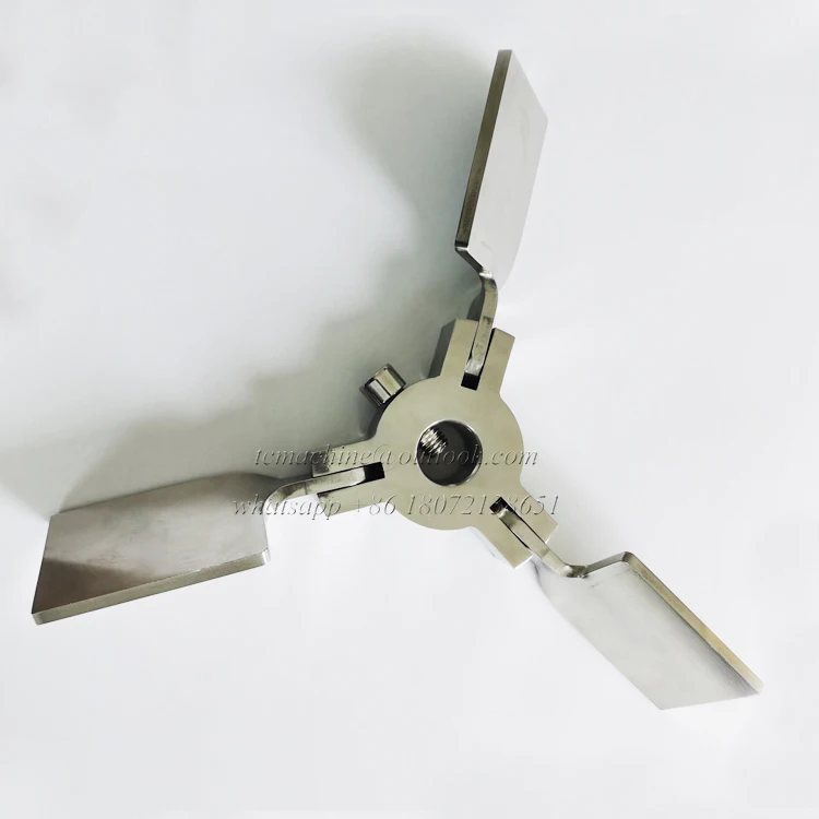 IBC tote 3 Blades stainless steel 304 Folding Impellers for mixing