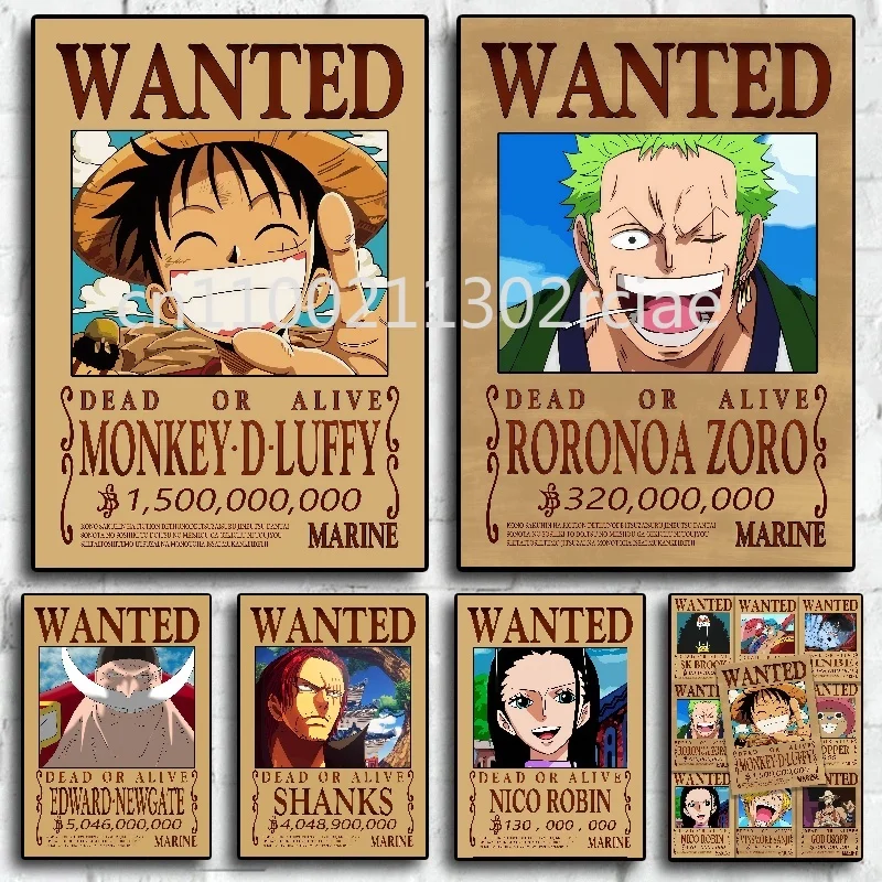 

One Piece Cartoon Poster Character Zoro Wanted Order Picture HD Print Canvas Painting Bar Home Wall Art Decoration Painting Gift