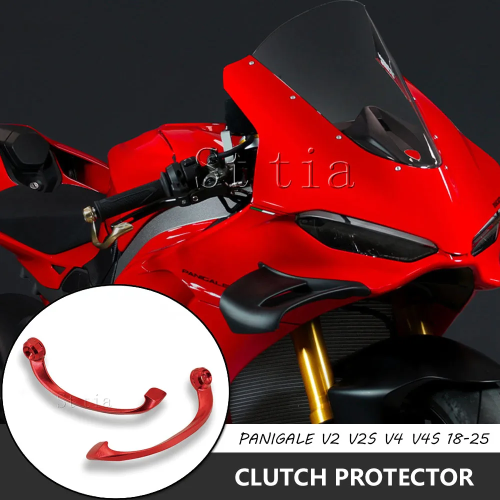PANIGALE V2 V4 Brake Handle Protects For Ducati Panigale V2S V4S V4SP 2018-2025 Motorcycle CNC Hand Brake Clutch Levers Guard