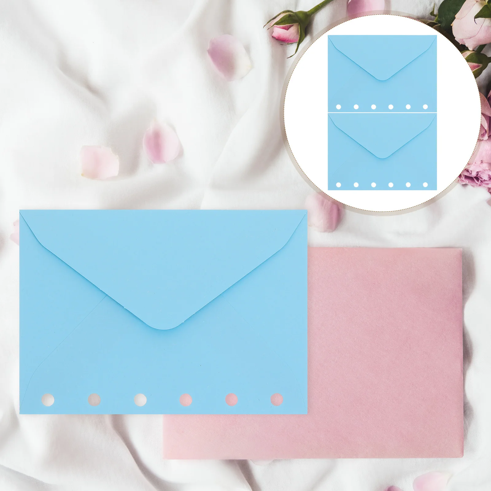 

Loose Leaf Envelope Bags 20 Pieces Transparent Plastic Zipper File Folder Document Organizer Office Stationery Supplies