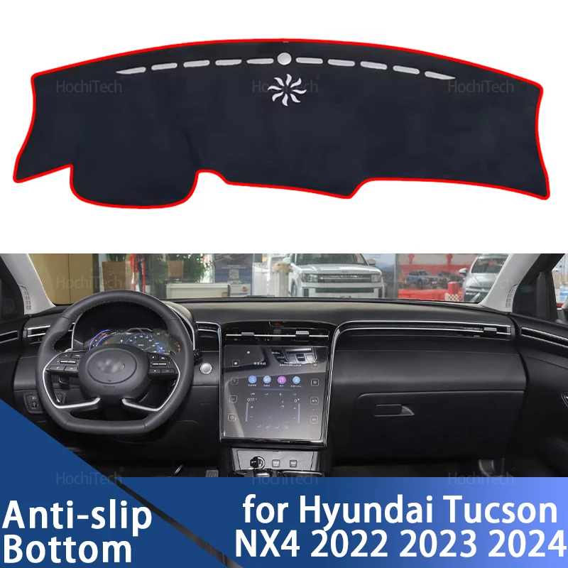 

For Hyundai Tucson NX4 2022 2023 2024 Dashboard Cover Board Anti-Slip Mat Protect Pad Car Accessories Sunshade Carpet Rug