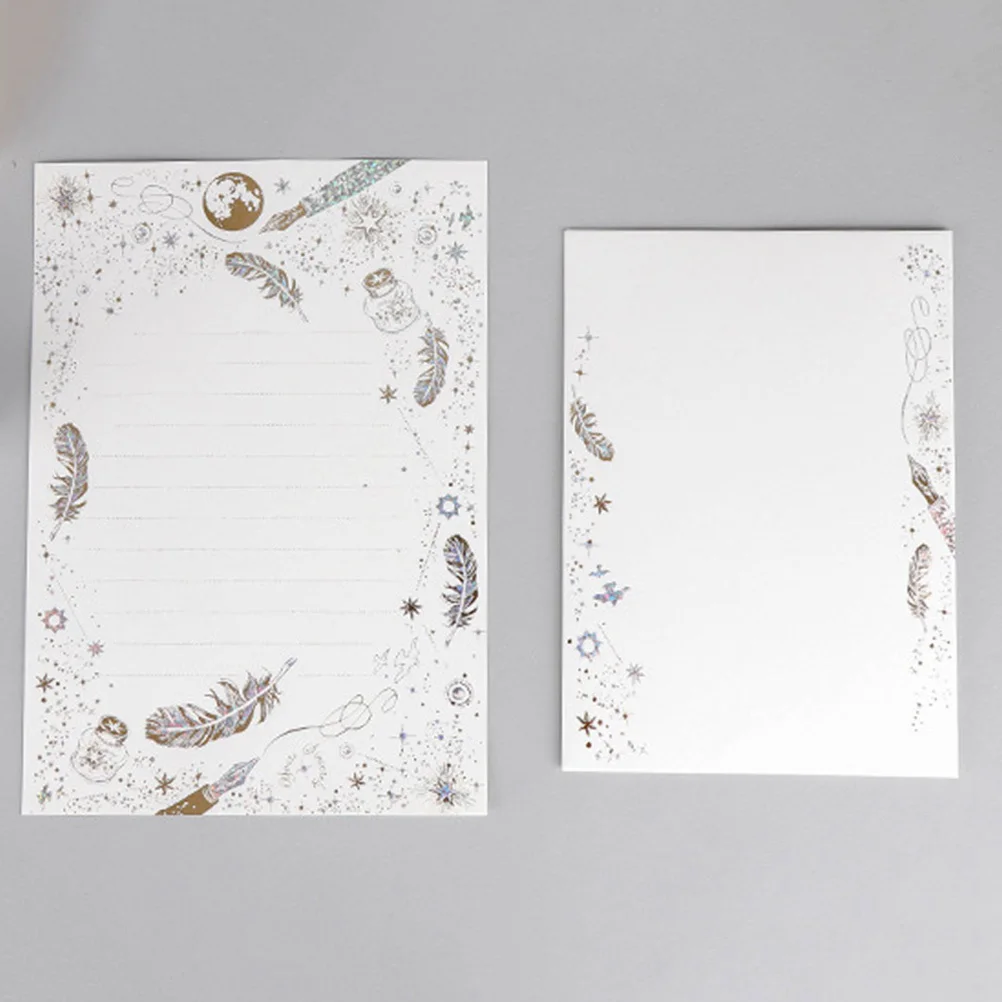 

1 комплект, элегантный набор пригласительных писем, крафт-бумага, узор горячего тиснения для рождественских праздников, свадебных канцелярских принадлежностей