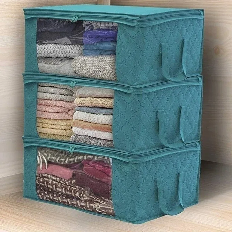 1Pcs Household Folding Storage Box Quilt Storage Bag Wardrobe Clothing Storage Box Dust Bag