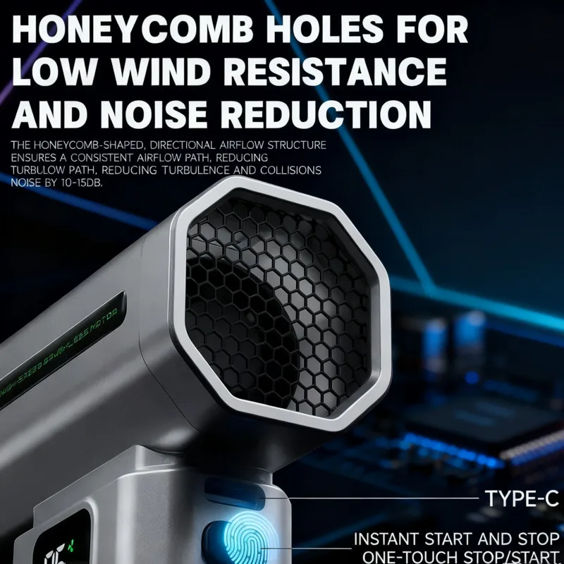 

LUOWEI C2 Electric Air Duster Strong Wind Force For Cleaning Dust From Computers Keyboards Cameras And Sensitive Components