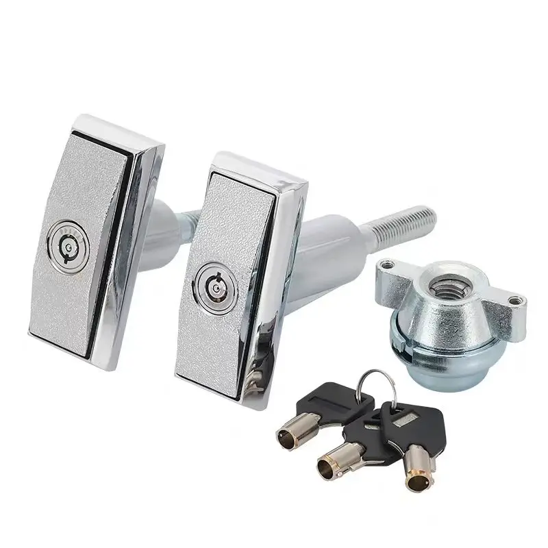 T Handle Lock With 3pcs Keys Security Vending Machine Lock Replacement Hardware for Snack Soda Food Coffee Vending Machines