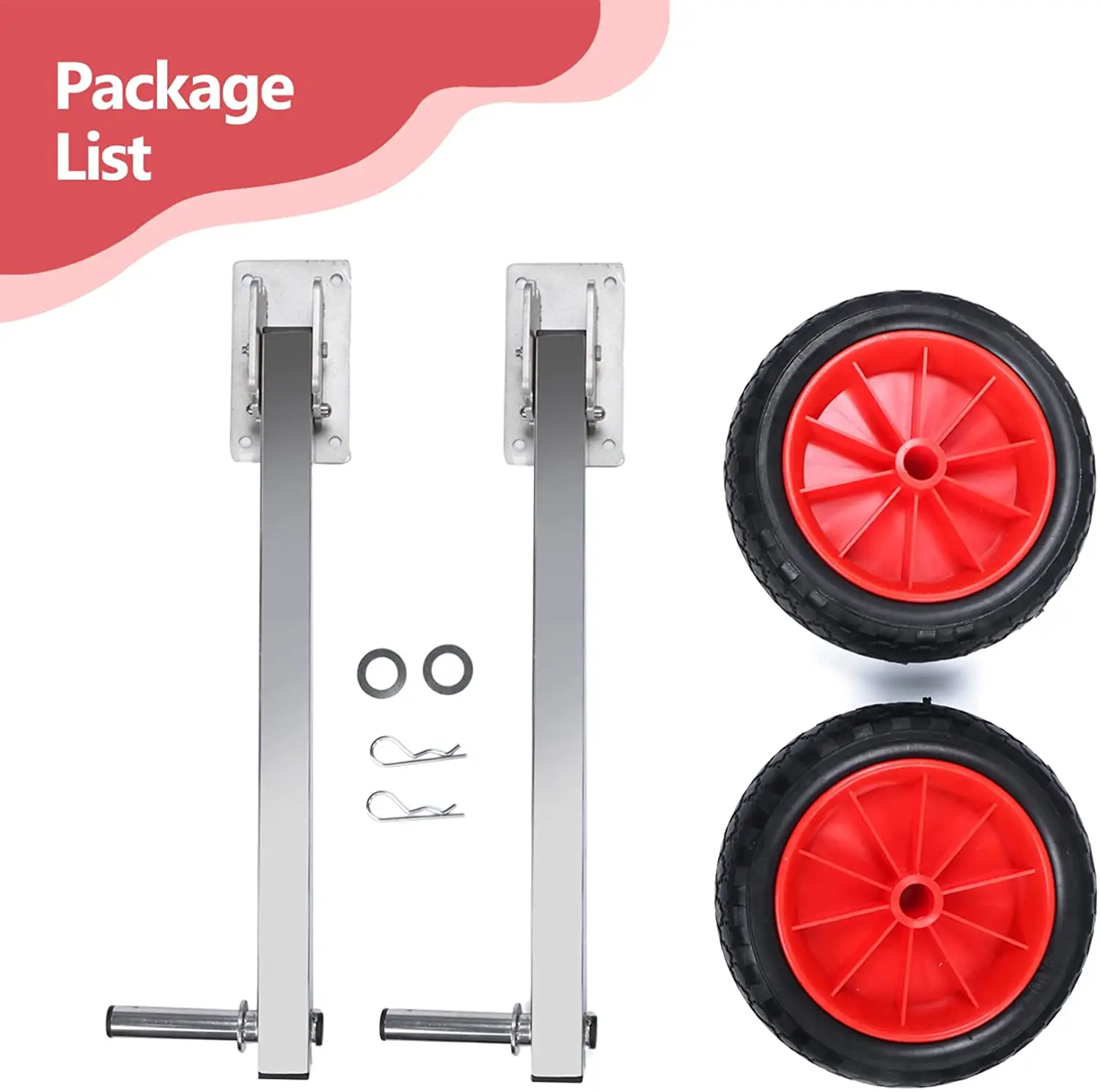 Stainless Steel Inflatable Boat Launching Wheels