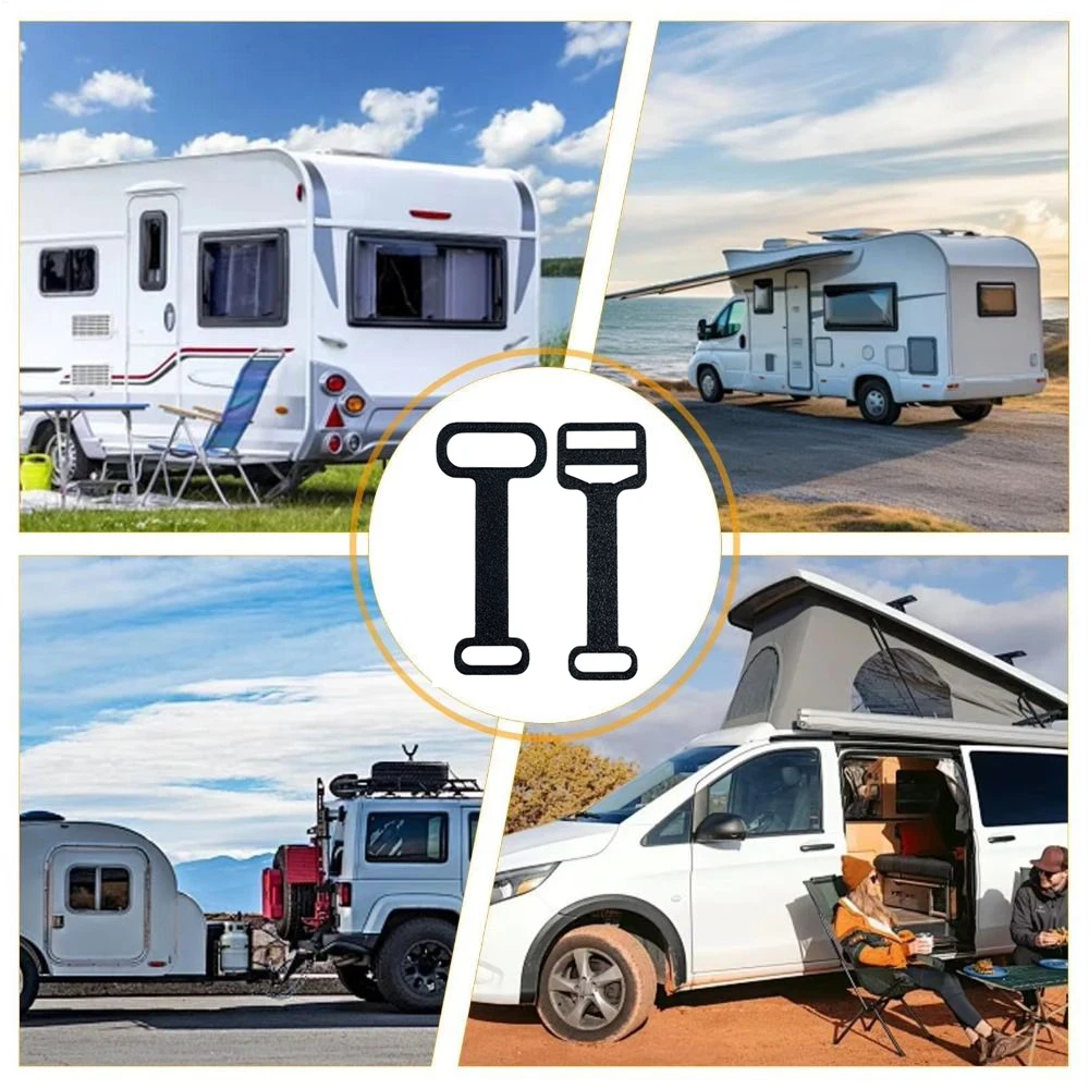 2Pcs RV Window Ventilation Bracket Caravan Window Limiter Stay Polyplastic Window Retainer Strap Camping Trailer Car Accessories