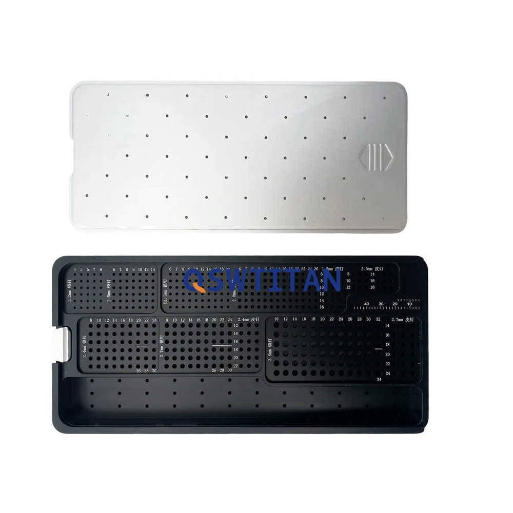 Orthopedic Trauma Fracture Surgical Instrument Locking Screw Box Aluminum