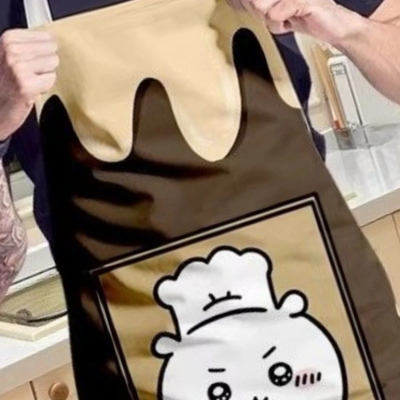 Anime Cartoon Kawaii Chiikawa New Style Apron Cook Family Expenses Kitchen Antifouling Convenient Practical Abrasion Resistant