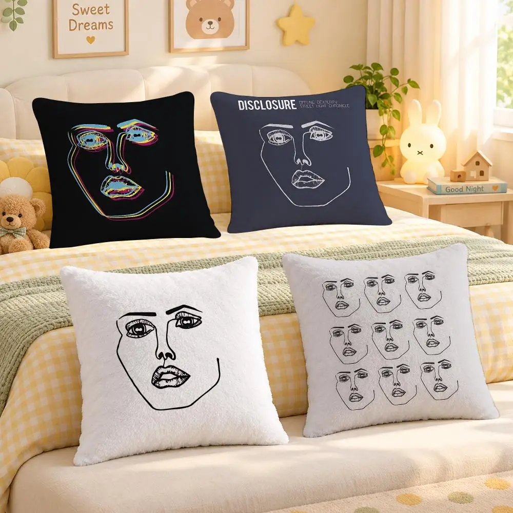 Duo Disclosure Electronic Dance Music Cushion Cover Personalized Decorative Living Room Home Sofa Bedroom Office Car Decor