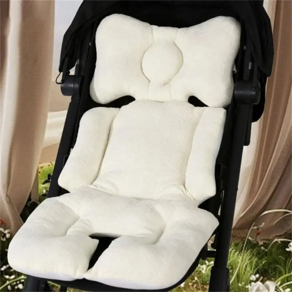 Comfortable Stroller Cotton Cushion Thickened Double-sided Seat Cushion Breathable Quilted Stroller Seat Cushion