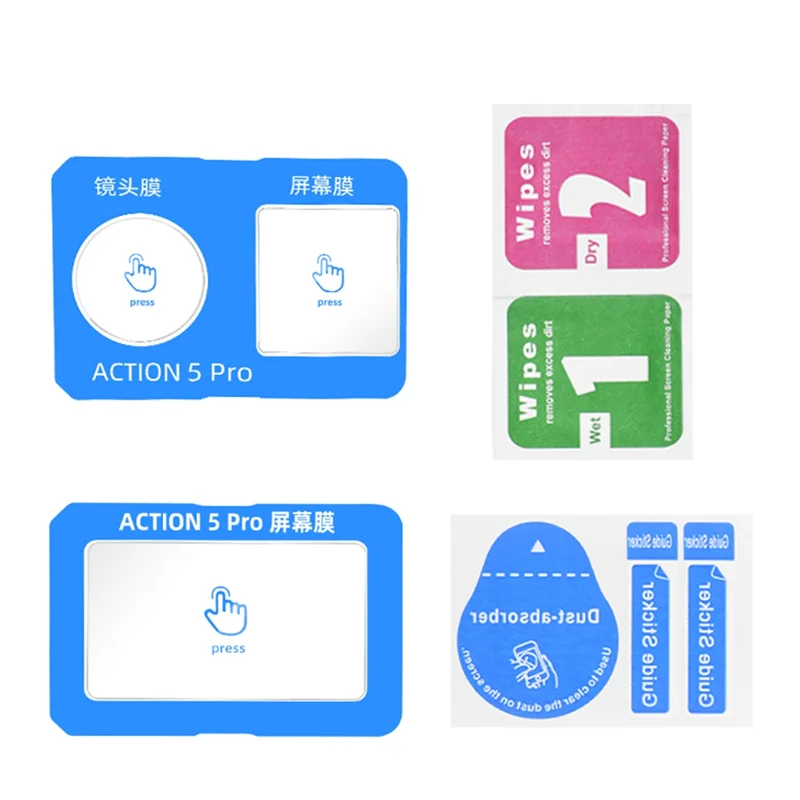 BAAY For DJI Osmo Action5pro Lens And Screen Anti-Reflection AR Film With Support Bracket Accessories