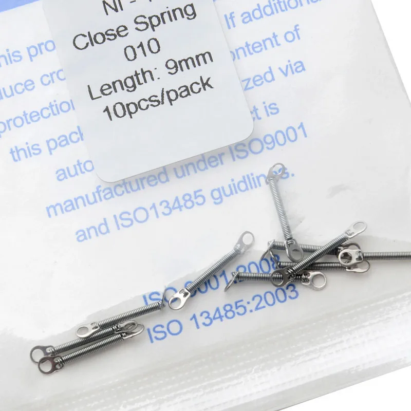 5 Packungen AZDENT Dental Kieferorthopädische Schließfederspule Niti Vorzähne Zahndrehmoment mit großem Zugring 0,008/0,010/0,12/0,014 – Detail 11