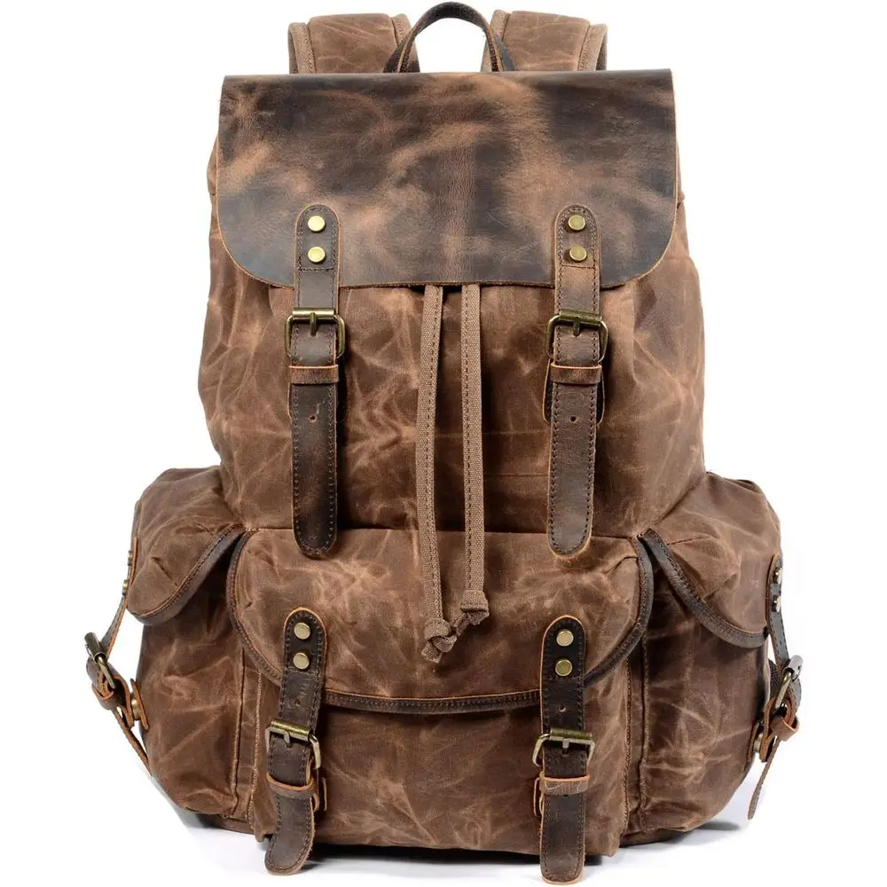

Men's Canvas Shoulder Bag - Travel Rucksack for Carry-On Essentials