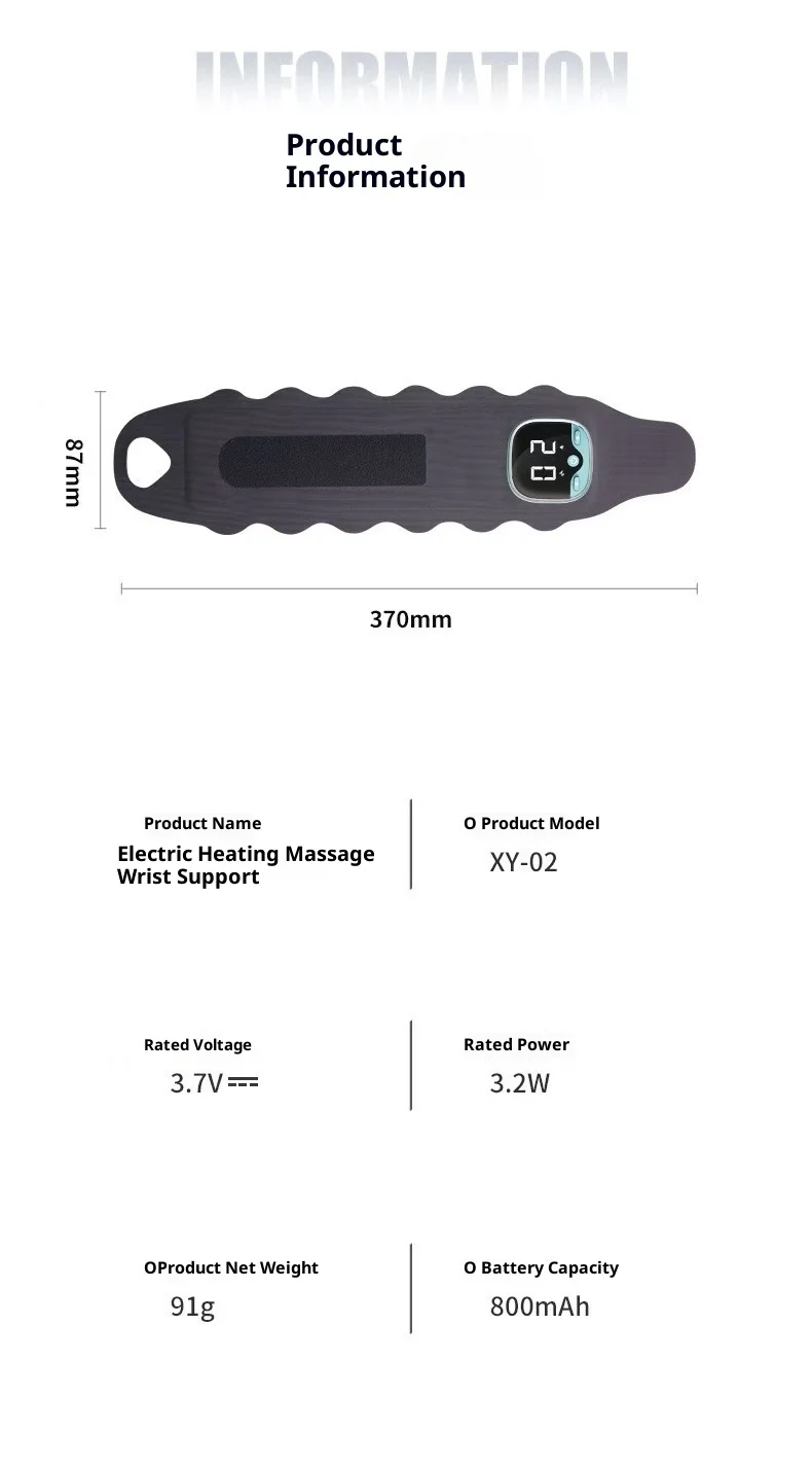 Targeted Wrist Pain Relief - 9-Level Pulse & 3-Heat Massager for Carpal Tunnel & Tendonitis, Wireless & Portable