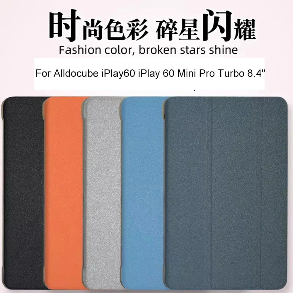Funda Case for Alldocube IPlay60 IPlay 60 Mini Pro Turbo 8.4' Tablet PC Slim Tri-Folding Stand Cover Case with TPU Back Shell