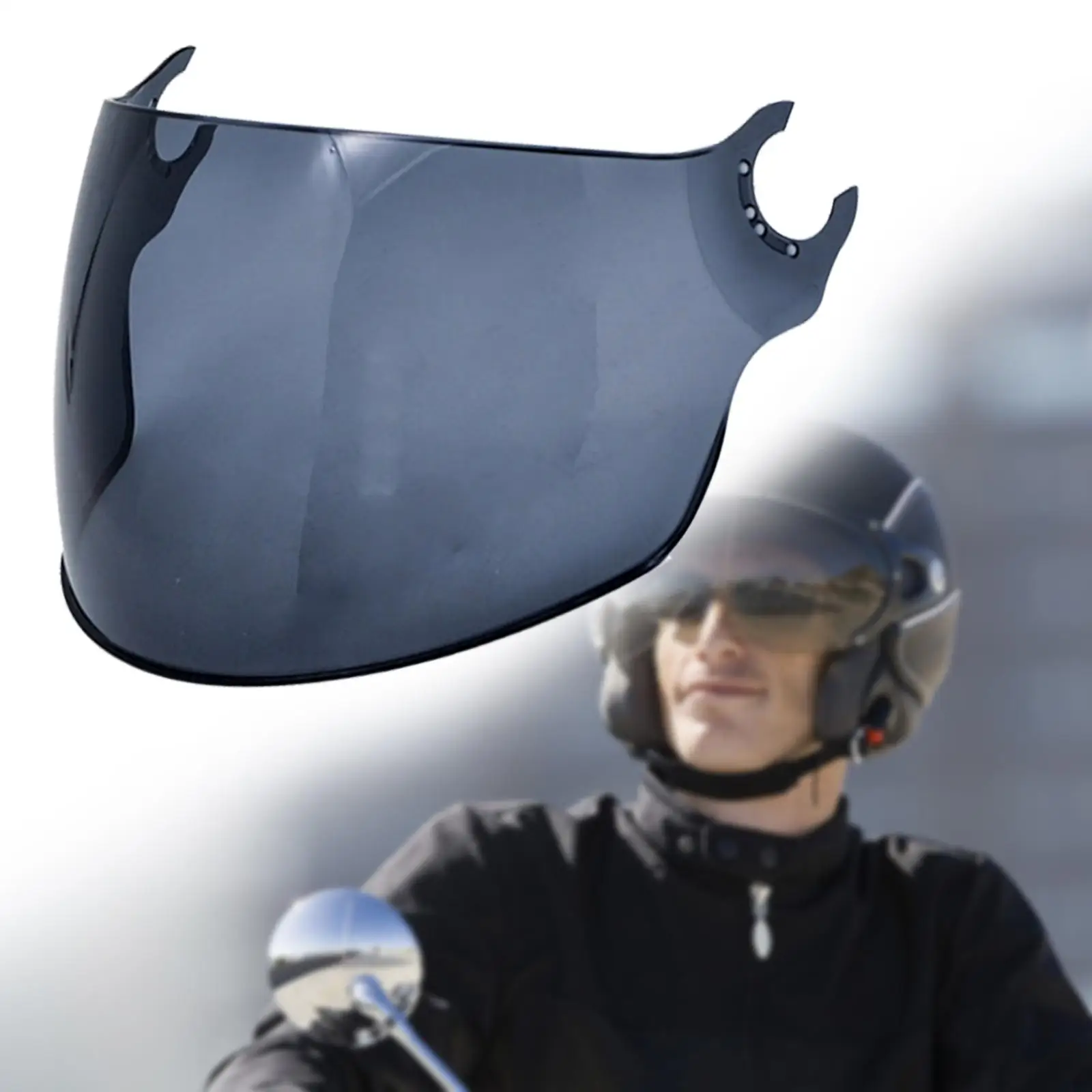 Helmets Visor Replacement Sturdy PC Material Wind Cover Motorcycle Helmet Parts for All Season Use