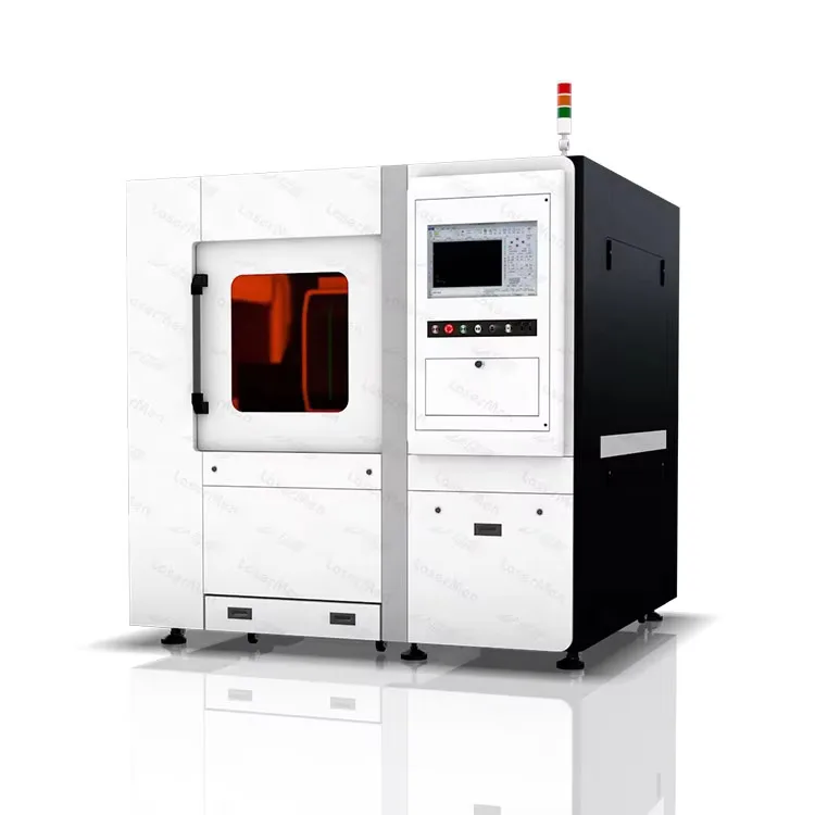 Quality LM-6080P Enclosed 2Kw Fiber Laser Cutting Hine With High Position Accuracy