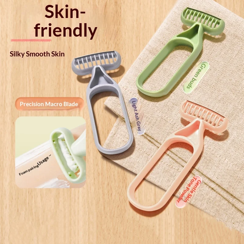 Women Body Hair Razor Portable Manual Shaver for Leg  Gentle Macro Guard Blade Safe Shaving Tool