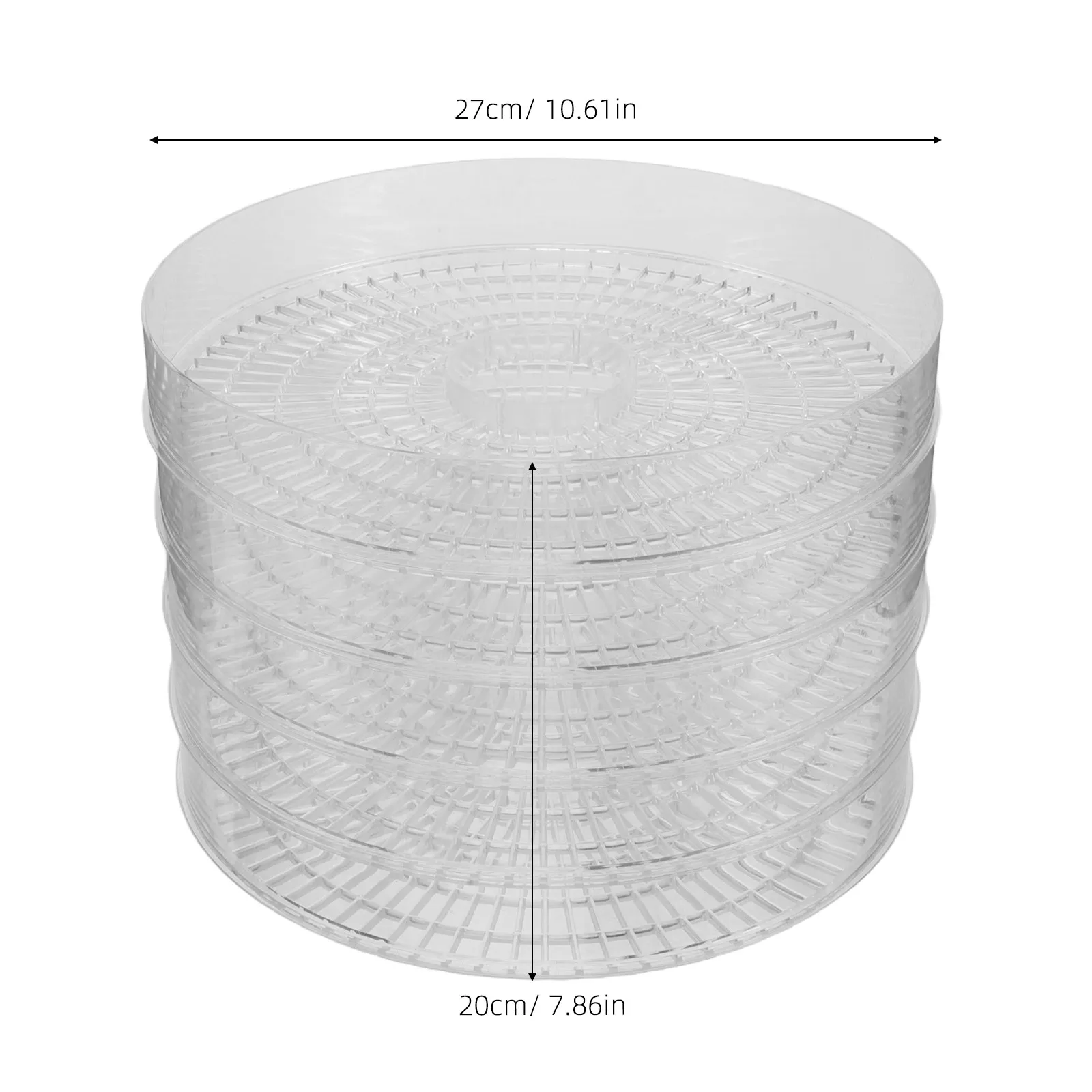 5pcs Food Dryer Rack Dehydrator Layer Tray Food Clear Plastic Shelf Fruits And Vegetables Drying Accessories Machine Accessory