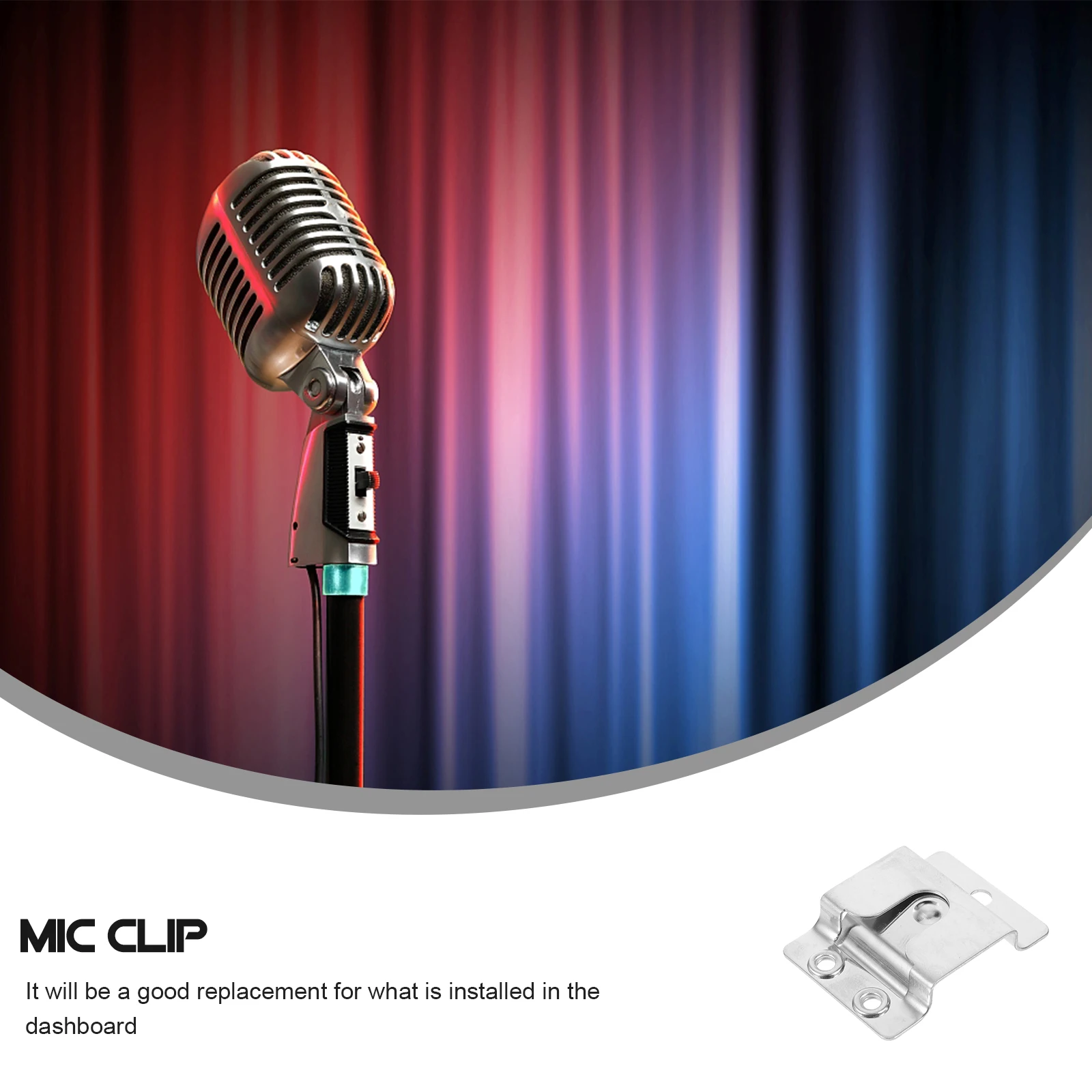 

5pcs Microphone Hook Holder for TK868G TM281 Radios Clip On Mic Mount Stand Compatible Back Clip Accessory Set