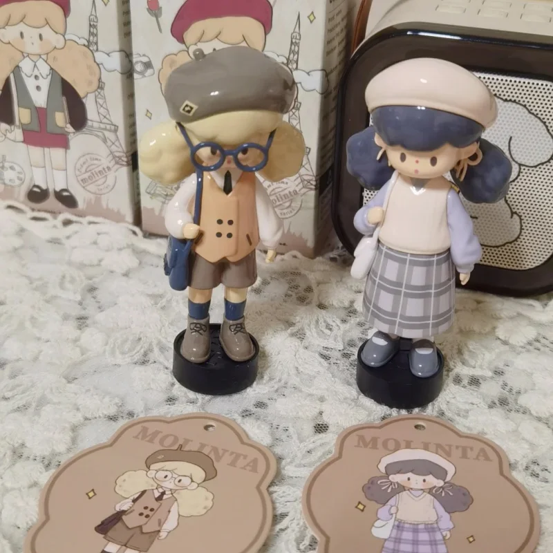Molinta School Time Series Blind Box Toys Mystery Box Cute Trendy Toy Anime Figure Mystery Box Desktop Ornament Ornaments Gifts
