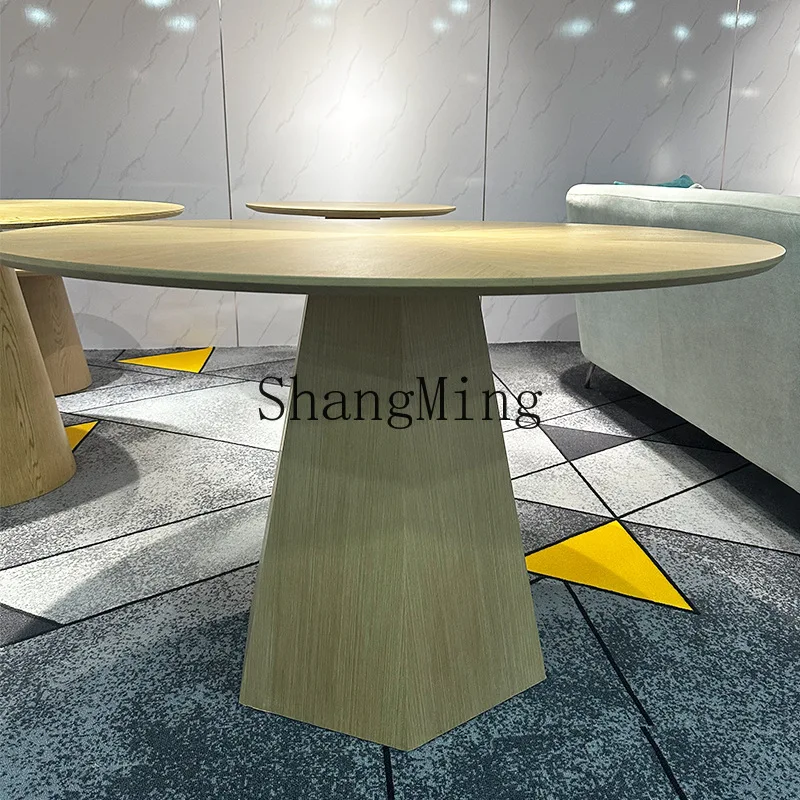 

CL New Chinese Style Coffee Table Dining Table Home Modern Simple Round Business Office Reception Negotiation Table