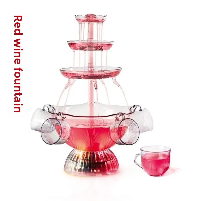 Red Wine Fountain Machine Party Can Be Used for Wine Party Juice Drink Waterfall Machine Hotel Wedding Self-service Decanter