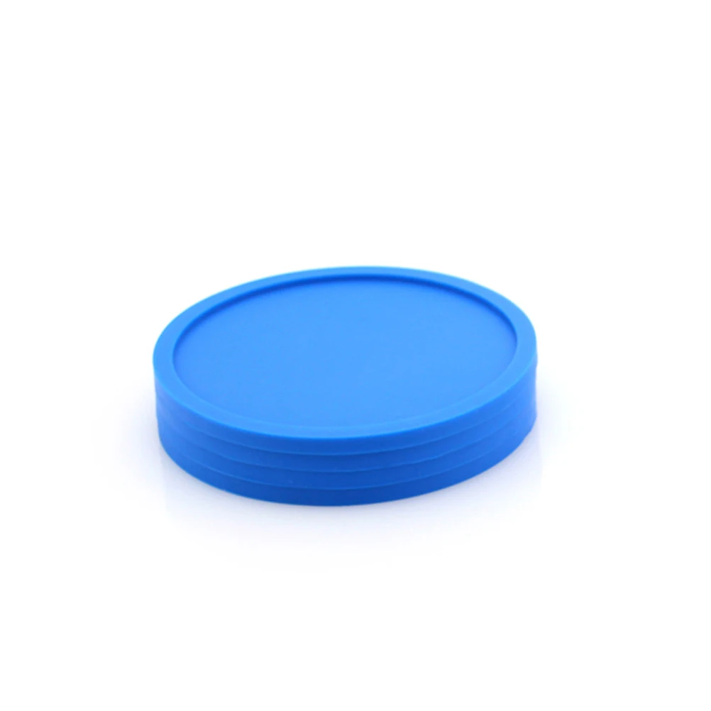 

Silicone Cup Coaster Black Round Thick Waterproof Heat Resistant Insulation Mat Pad for Home Bar Restaurant Cup Bowl Holder