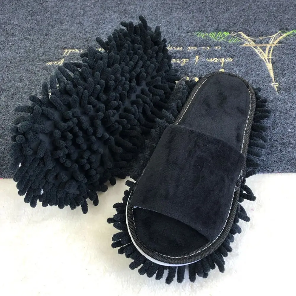 Plush Lazy Wiping Slippers Men Clean Slippers Floor Cleaning Mopping Shoe Cover Home|Floor