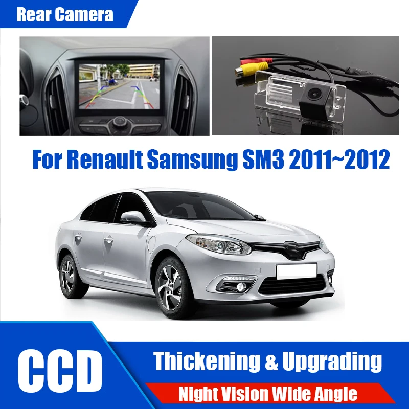 

Car Reverse Rear View Camera For Renault Samsung SM3 2011~2012 CCD Full HD Night Vision Backup Parking Camera Shockproof CAM
