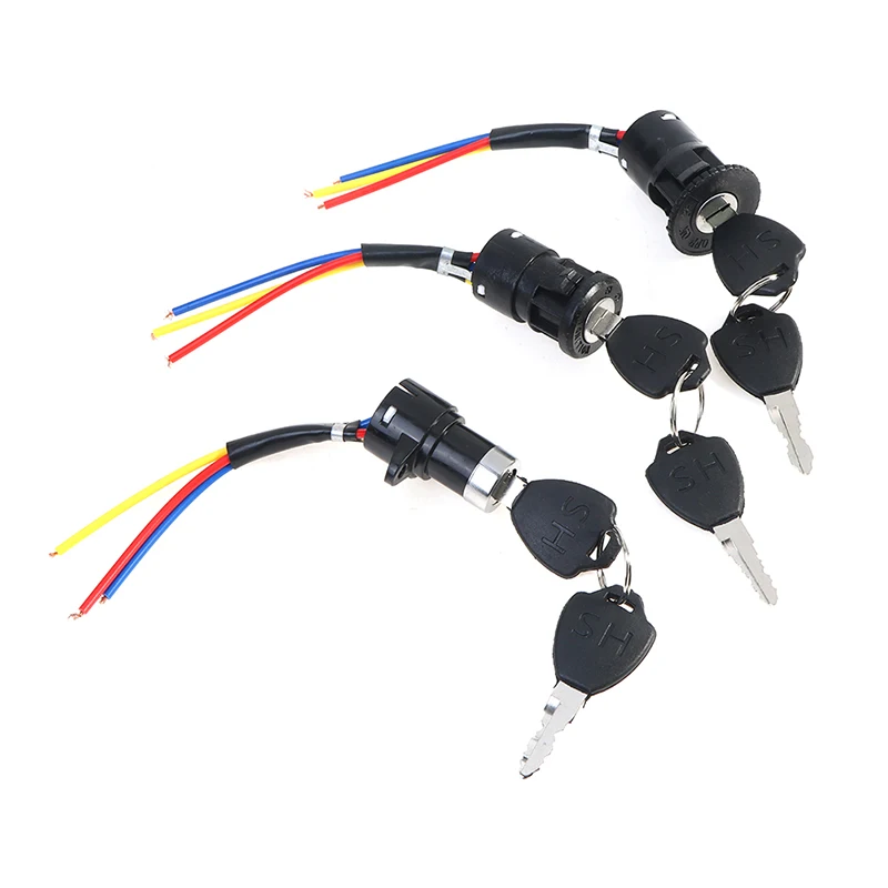 

Hot Sale Universal Electric Bicycle Biking Portable Dustproof Cycling Parts for Electric Scooter Ignition Switch Key Power Lock