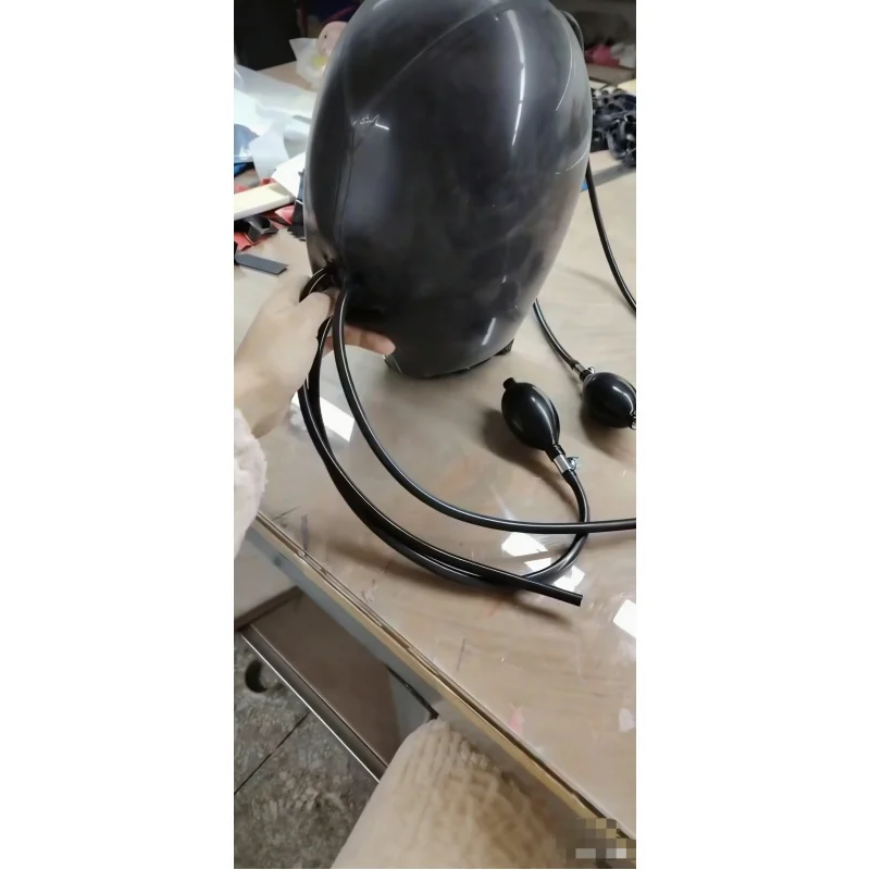 Inflatable latex head cover with accessories, customizable